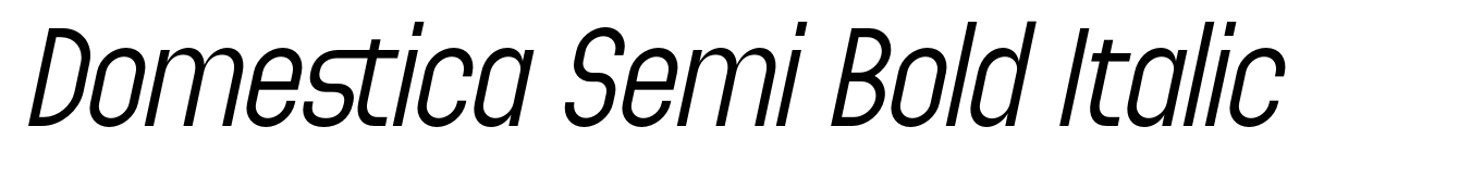 Domestica Semi Bold Italic